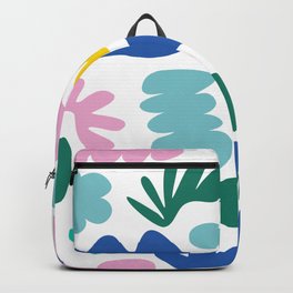 Sea Shapes Backpack | Curated, Shapes, Playful, Cheerful, Abstract, Happy, Vibrant, Cute, Fun, Bright 