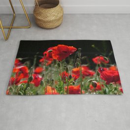 Red Poppies Rug | Landscape, Poppy, Rotemohnblumen, Flower, Blumen, Poppies, Redpoppy, Flowers, Red, Redpoppies 