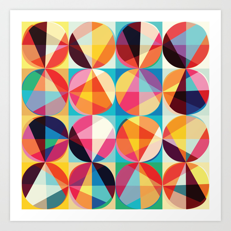 Beautiful Colors Geometry Geometric Abstract Triangles Circles