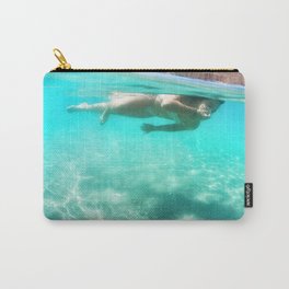 Underwater sea  Carry-All Pouch | Sand, Ocean, Greecesummer, Sea, Limeni, Holidays, Girlswimming, Mani, Digital, Digital Manipulation 