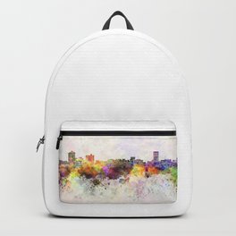 Birmingham AL skyline in watercolor background Backpack | Color, Art, Decorative, City, Travel, Colorfull, Graphicdesign, Wallart, Birminghamal, Cityscape 