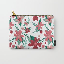 Pretty Flower pattern valentaine color palette red pink Tiffany colors  Carry-All Pouch | Valentine, Flowerpattern, Pattern, Pretty, Case, Spring, Digitalflower, Flower, Cover, Digital 