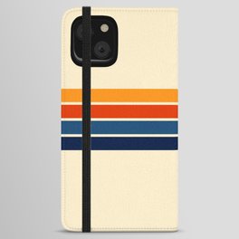 Classic Retro Stripes iPhone Wallet Case
