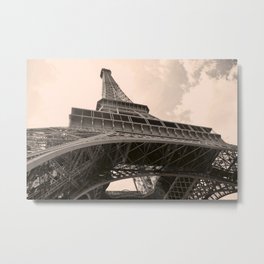Eiffel Tower in Paris Metal Print | Tower, Europe, Travel, Tour, View, Paris, Vintage, Architecture, Landmark, Monument 