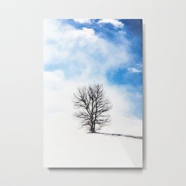 Minimalist winter painting #3 Metal Print | Modernwallart, Blackandwhite, Winterpainting, Abstractwinter, Woodpainting, Painting, Abstractpainting, Black, Minimalistpainting, Minimalwatercolor 