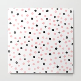Pink and black spotty mess Metal Print | Ink, Abstract, Messydots, Dots, Digital, Painting, Pinkandblack, Pattern, Spotty, Spots 