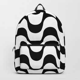 Copacabana sidewalk Backpack | Black and White, Architecture, Pattern, Graphicdesign, Copacabana, Pop Art, Curated 