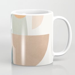 Soft Shapes IV Coffee Mug | Black And White, Shape, Minimalist, Vintage, Pop Art, Abstract, Watercolor, Shapes, Illustration, Flowers 
