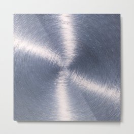 Silver Metallic Stainless Steel Pattern Metal Print | Chic, Modern, Contemporary, Organic, Trendy, Silverpattern, Elegant, Stainlesssteel, Timeless, Current 