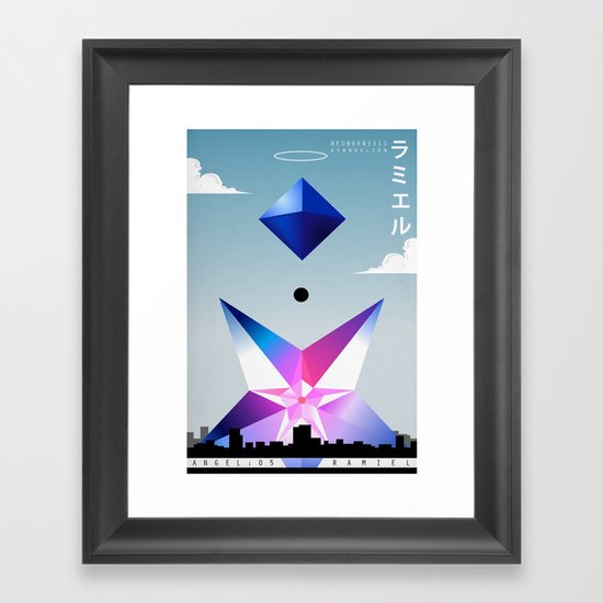 Wallpaper Neon Genesis Evangelion Angel 05 Ramiel Framed Art Print By Free HD