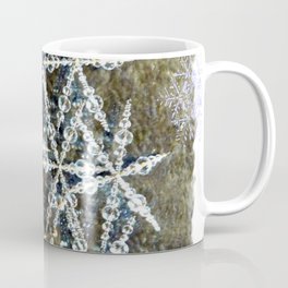 Christmas - Crystal Snowflake Tree D66 Coffee Mug | Colourblissart, Effects, Design, Abstract, Sparkle, Collage, Digital, Colourblissdesigns, Silver, Creative 