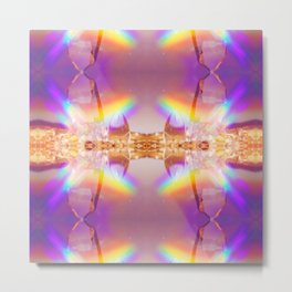 Hydro Quartz rAiNbOw Crystal Mandala  ~ Under the sea ~ Design 01 Metal Print | Ethereal, Trippy, Rosequartz, Boho, Graphicdesign, Kaleidoscope, 3Dimensional, Quartz, Mandalas, Thc 