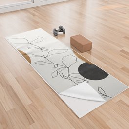 Abstract Plant Yoga Towel