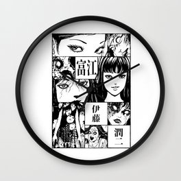 Tomie II Wall Clock | Horrormanga, Itojunji, Graphicdesign, Terrormanga, Manga, Junjiito, Redoniclothing, Digital, Mangadesigns, Redoni 