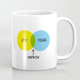 The Venn of Improv (Yellow/Blue) Coffee Mug