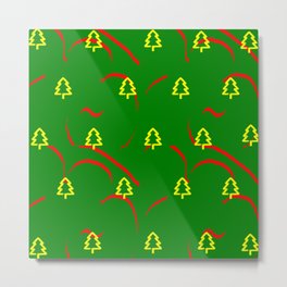 Mandala 8 1017 Metal Print | Xmas, Lights, Oil, Reindeer, Merrychristmas, Santaclaus, Painting, Cookie, Christmashat, Bells 