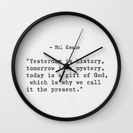 Bil Keane quote Wall Clock | God, Ink, Graphicdesign, Greatwords, Typography, Words, Quote, Minimalist, Quotes, Typewriter 