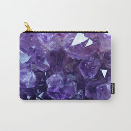 Raw Amethyst - Crystal Cluster Carry-All Pouch