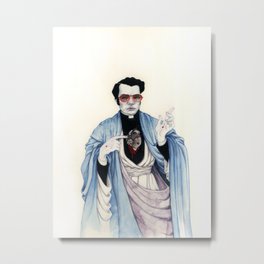 Reverend Jones Metal Print | People, Curated, Painting, Illustration 