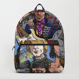 27 Club Backpack | Deathsuicide, Musicmusical, Fame, Halloween, Hollywood, Poet, Festival, Drugsalcohol, Bluesjazz, Conspiracytheory 