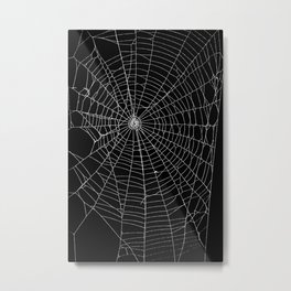 Spider Spider Web Metal Print | Spiders, Gothic, Web, Black And White, Digital, Pattern, Distressed, Spider, Graphicdesign, Goth 