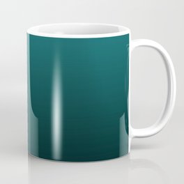 Gradient Collection - Deep Teal Turquoise - Accent Color Decor - Lowest Price On Site Coffee Mug | Outdoor, Turquoise, Minimalist, Green, Ocean, Aquamarine, Solid, Plain, Sea, Aegean 