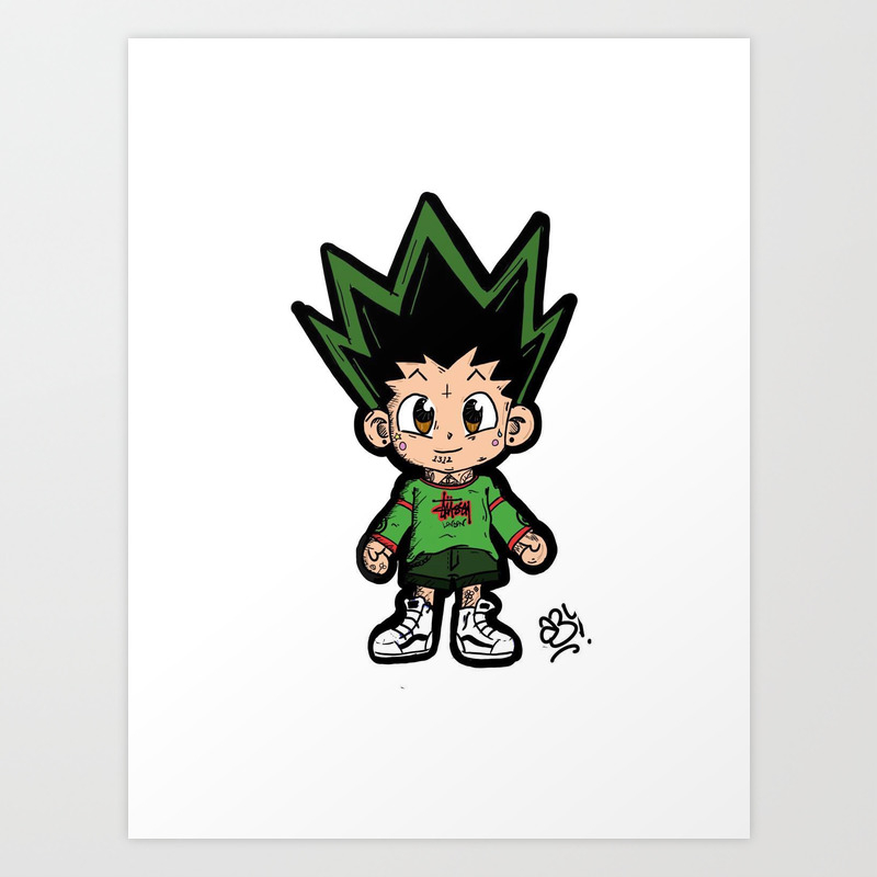 Wallpaper Hunter X Hunter Gon Art Print By Azzyy3 Society6 For Android