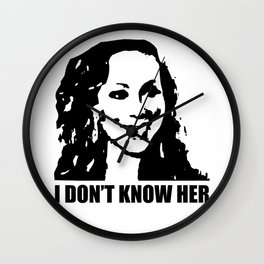 I don't know her Wall Clock | Carey, Diva, Mariah, Memes, Maria, Jlo, Gayculture, Redcarpet, Graphicdesign, Memejokes 