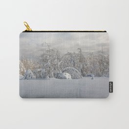 Winter laces Carry-All Pouch | Frost, Christmaseve, Snowy, Nature, Forest, Snowyforest, Winterforest, Newyear, Winter, Merrychristmas 