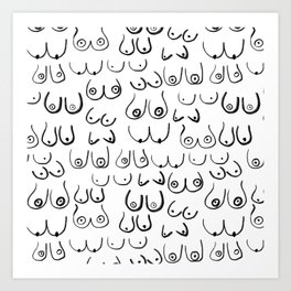 Boob Art Prints For Any Decor Style Society6