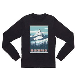 Breckenridge ski poster Long Sleeve T Shirt | Graphicdesign, Breckenridgeski, Breckenridge, Breckenridgeretro, Breckenridgemom, Breckenridgesport 
