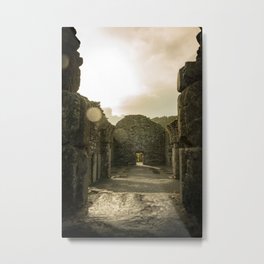 Glendalough Glow Metal Print | Mountains, Photo, Architecture, Digital, Pattern, Landscape, Irish, Sunset, Graphicdesign, Churches 