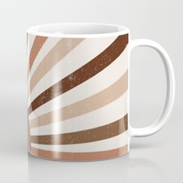 Minimalist Boho rainbow Coffee Mug | Vintagestyle, Sunrise, Modern, Bohemian, Minimalretro, Minimalistvintage, Retro, Midcentury, Midcenturymodern, Contemporary 
