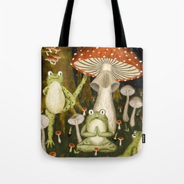 mushroom forest yoga Tote Bag