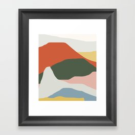 Mountains of Colors Framed Art Print