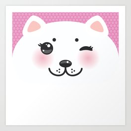 Kawaii Dog Art Prints For Any Decor Style Society6