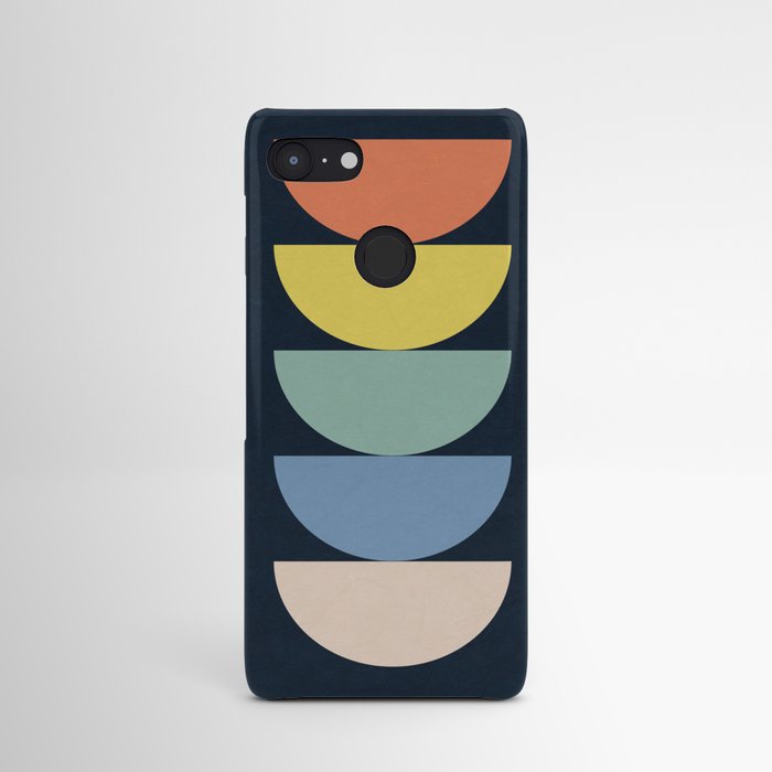 Abstract Flower Palettes Android Case | Painting, Abstract, Mixed-media, Digital, Pattern, Colorful, Texture, Minimal, Geometry, Moon