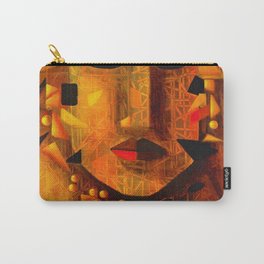 Indigenous Inca Tribal Sapa Inca, Son of the Sun portrait painting by Ortega Maila Carry-All Pouch | Tribal, Ecuador, Mayan, Teotihuacan, Yucatan, Mexican, Inca, Aztec, Painting, Peru 