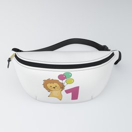 Lion First Birthday Balloons For Kids Fanny Pack