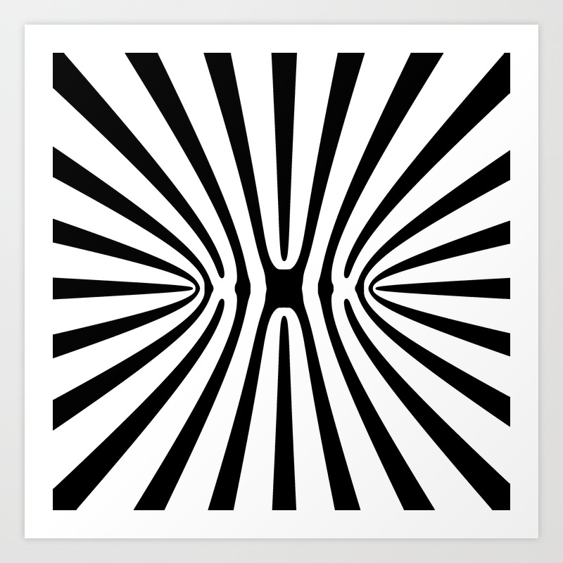 High Contrast Fractal Abstract 140717 Art Print By Artberry Society6
