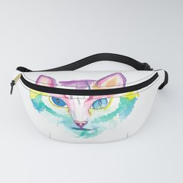 The Colorful Mystic Cat Fanny Pack