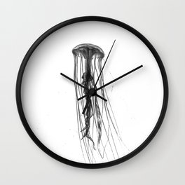 Jellyfish Silhouette Wall Clock