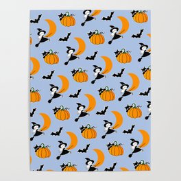 Halloween pattern Poster