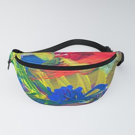Abstract art background. Hand-painted background. SELF MADE Fanny Pack