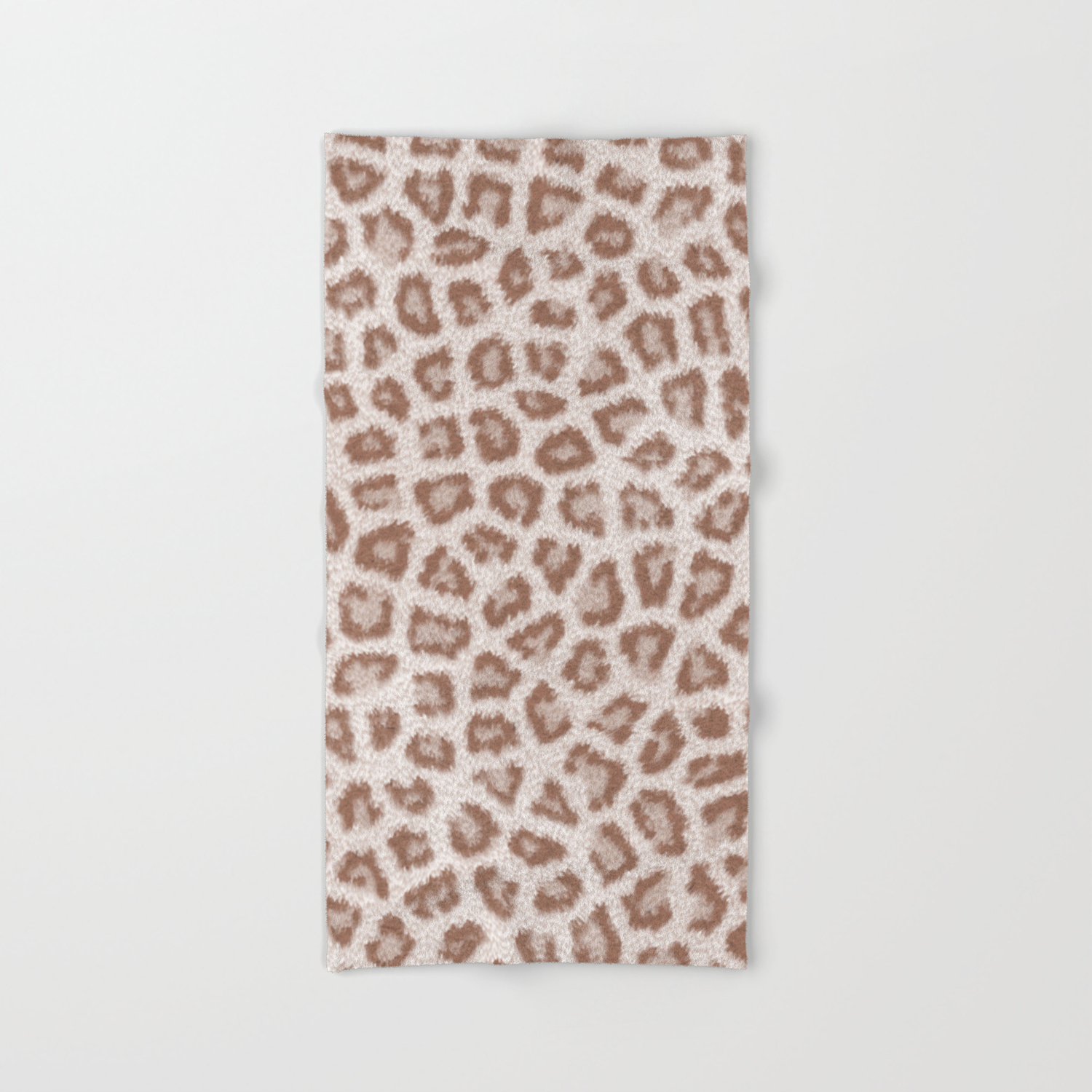 Abstract hipster brown white cheetah animal print Hand & Bath Towel by Pink  Water | Society6