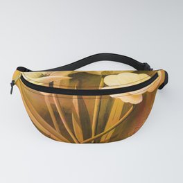 Illustration Of Beautiful Flower On Decorative Texture Background 3d Wallpaper Fanny Pack