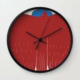 Rising Phoenix Wall Clock | Digital, Art, Rebirth, Inspiration, Painting, Shapes, Artwork, Powerful, Motivation, Rise 
