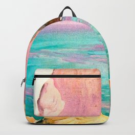 Joaquín Sorolla - San Vicente Cape Backpack | Pop Art, Oil, Digital, Vintage, Street Art, Cape, Sanvincentecape, Beach, Landscapes, Joaquinsorolla 