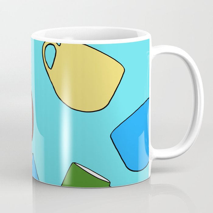 Coffee Mugs! Coffee Mug | Drawing, Digital, Coffee, Coffee-mugs, Coffee-mug, Java, Mugs, Teal, Cute, Pattern