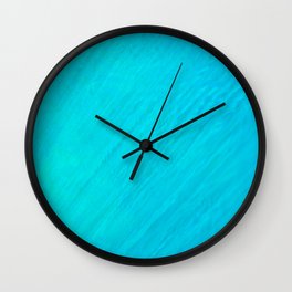Turquoise Marble River Wall Clock | Water, Blue, Gem, Photo, Wave, California, Ocean, Marbel, Redwood, Sea 